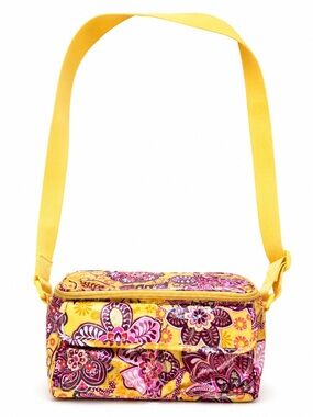 Vera bradley stay colder insulated lunch box Bali gold floral retired